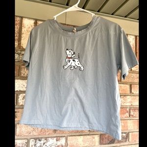 1985 101 Dalmatian crop tee